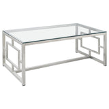 Merced 3-piece Rectangular Coffee and End Table Set Nickel