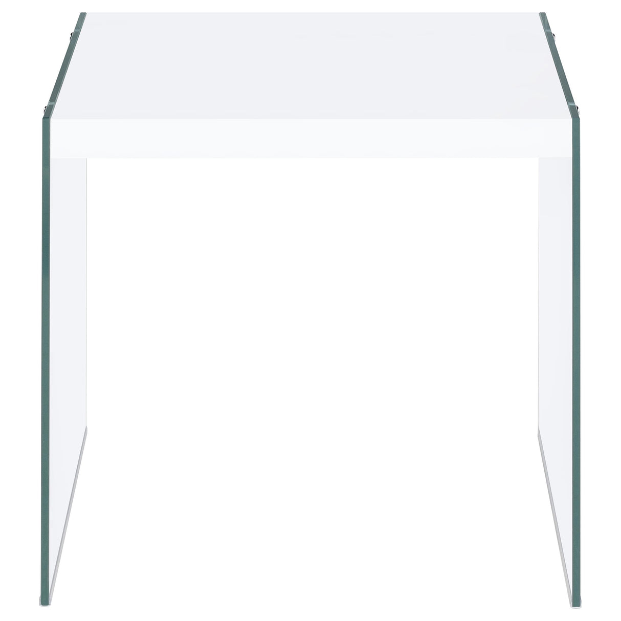 Opal 3-piece Coffee and End Table Set White High Gloss