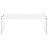 Opal 3-piece Coffee and End Table Set White High Gloss
