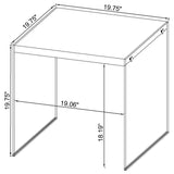 Opal 3-piece Coffee and End Table Set White High Gloss