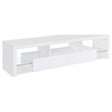 Furniture City Houma - Coaster - Jude 2-drawer Engineered Wood 71-inch TV Stand High Gloss White - 704251