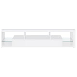 Jude 2-drawer Engineered Wood 71-inch TV Stand High Gloss White