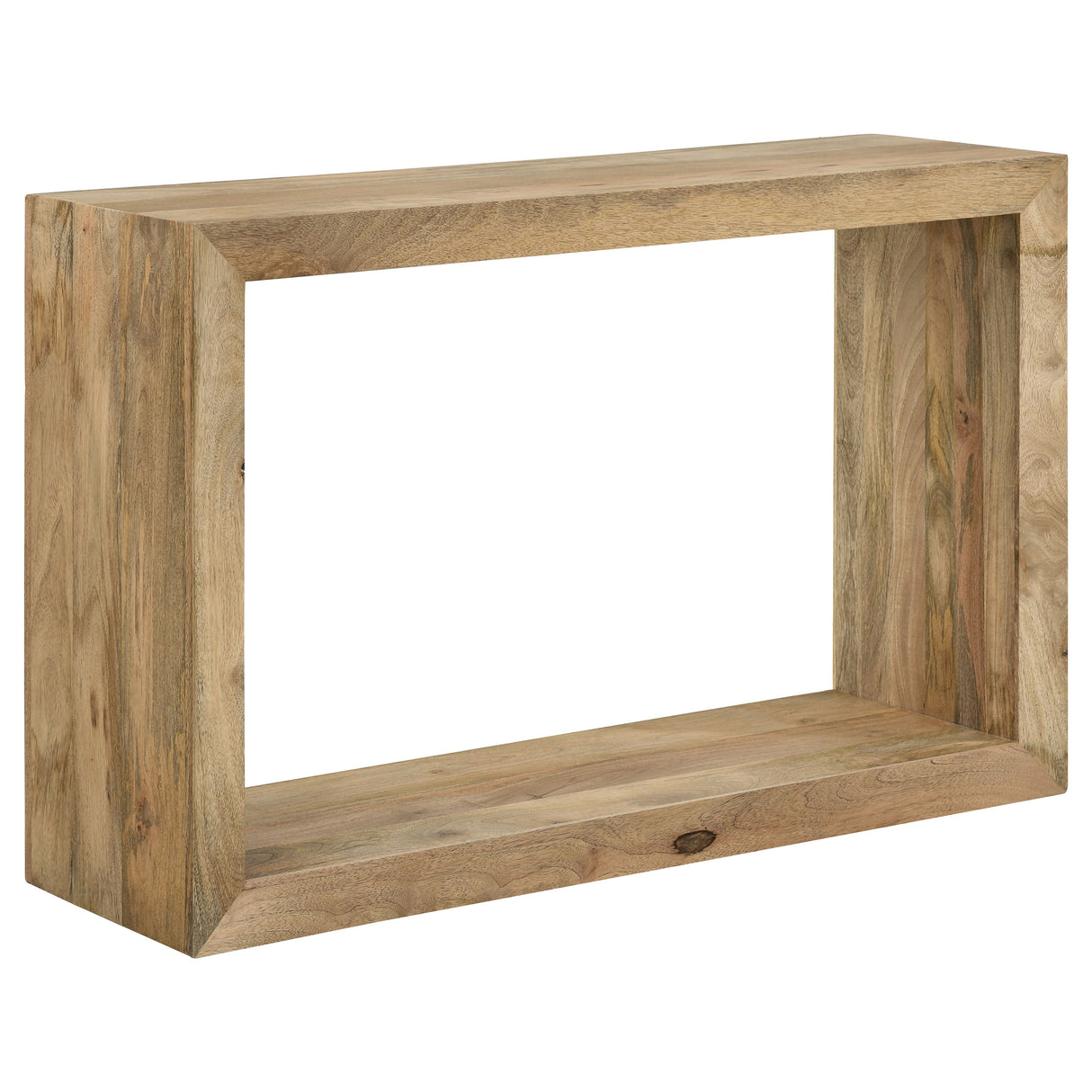 Furniture City Houma - Coaster - Benton Rectangular Solid Wood Sofa Console Table Natural - 704839