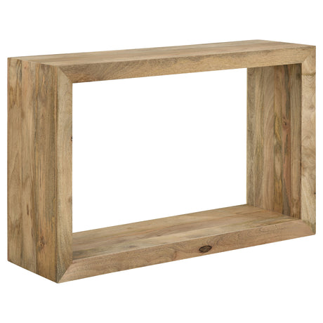 Furniture City Houma - Coaster - Benton Rectangular Solid Wood Sofa Console Table Natural - 704839