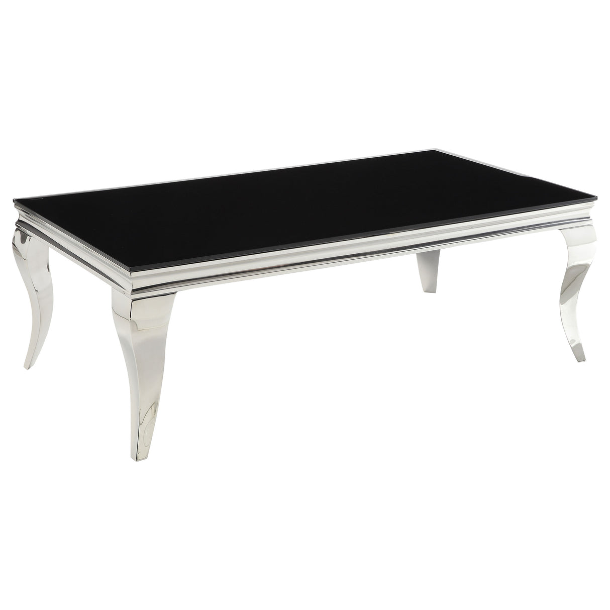 Carone 3-piece Glass Top Coffee and End Table Set Black