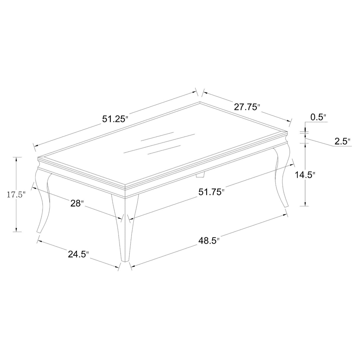 Carone 3-piece Glass Top Coffee and End Table Set Black