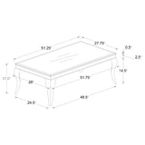 Carone 3-piece Glass Top Coffee and End Table Set Black