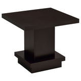Furniture City Houma - Coaster - Reston Square Engineered Wood Side End Table Cappuccino - 705167