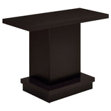 Furniture City Houma - Coaster - Reston Engineered Wood Pedestal Console Table Cappuccino - 705169