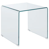 Ripley 2-piece Bent Glass Coffee and End Table Set Clear