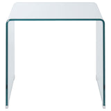 Ripley 2-piece Bent Glass Coffee and End Table Set Clear