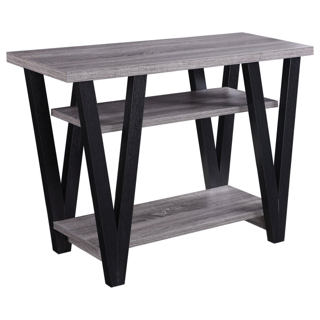 Furniture City Houma - Coaster - Stevens 2-shelf Engineered Wood Entryway Console Table Grey - 705399