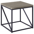 Furniture City Houma - Coaster - Birdie Square Engineered Wood End Table Sonoma Grey - 705617