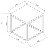 Birdie Square Engineered Wood End Table Sonoma Grey