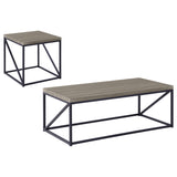 Birdie 2-piece Coffee and End Table Set Sonoma Grey
