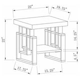 Schmitt 3-piece Coffee and End Table Set White High Gloss