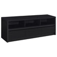 Furniture City Houma - Coaster - Rutland 59-inch 3-drawer TV Stand Media Console Black - 705802