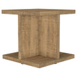 Furniture City Houma - Coaster - Cortona Square Engineered Wood End Side Table Mango - 706177