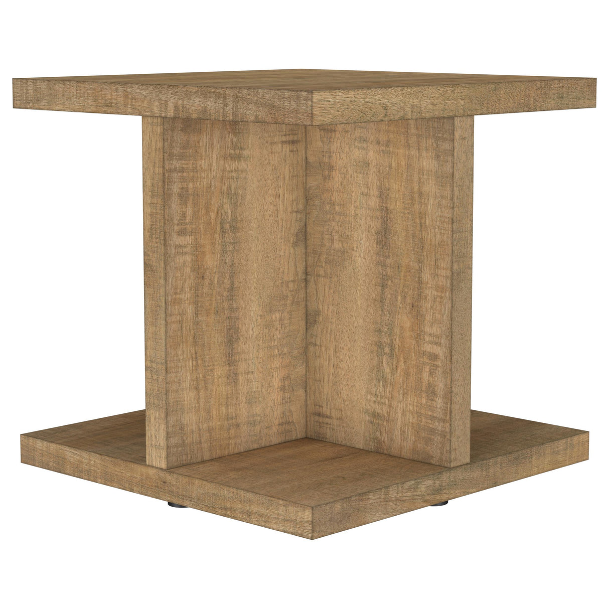 Furniture City Houma - Coaster - Cortona Square Engineered Wood End Side Table Mango - 706177