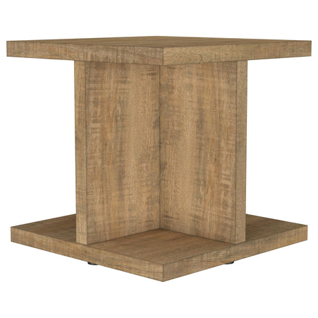 Furniture City Houma - Coaster - Cortona Square Engineered Wood End Side Table Mango - 706177