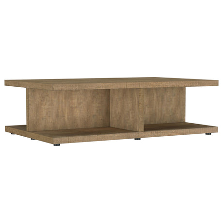 Furniture City Houma - Coaster - Cortona Square Engineered Wood Cocktail Coffee Table Mango - 706178