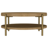 Arini 3-piece Round Coffee and End Table Set Sand Wash