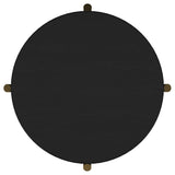 Arini 2-piece Round Coffee and End Table Set Black