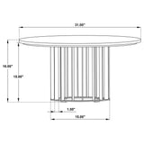 Haven 3-piece Round Marble Coffee and End Table Set Black