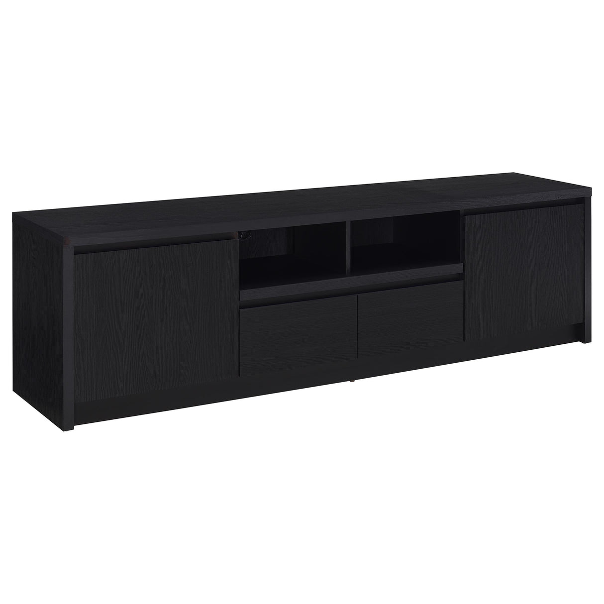 Furniture City Houma - Coaster - Winfield 78-inch 2-door TV Stand Media Console Black - 706223