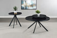 Furniture City Houma - Coaster - Briggs 2-piece Round Coffee and End Table Set Black - 706268-S2