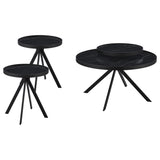 Briggs 3-piece Round Coffee and End Table Set Black
