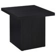 Furniture City Houma - Coaster - Max Square Engineered Laminate End Side Table Black - 706277