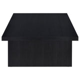 Max 2-piece Rectangular Coffee and End Table Set Black