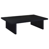 Furniture City Houma - Coaster - Max Rectangular Engineered Laminate Coffee Table Black - 706278