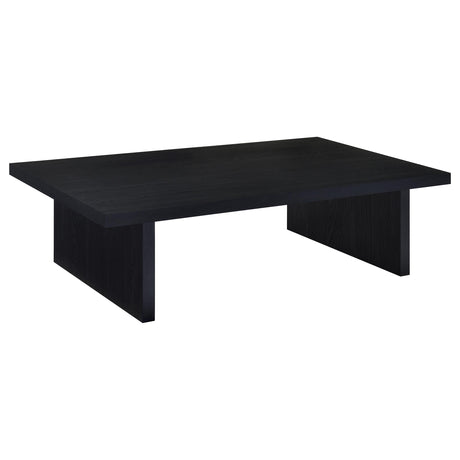 Furniture City Houma - Coaster - Max Rectangular Engineered Laminate Coffee Table Black - 706278