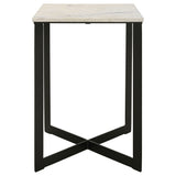 Tobin 3-piece Marble Top Coffee and End Table Set White