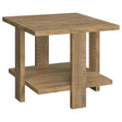 Furniture City Houma - Coaster - Dawn Square Engineered Wood End Table Mango Brown - 707717