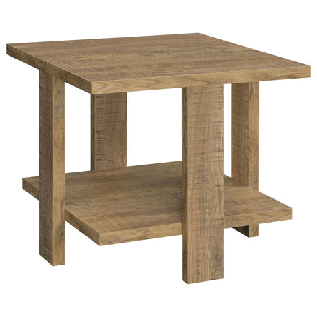 Furniture City Houma - Coaster - Dawn Square Engineered Wood End Table Mango Brown - 707717