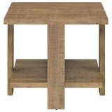 Dawn 2-piece Round Coffee and End Table Set Mango Brown