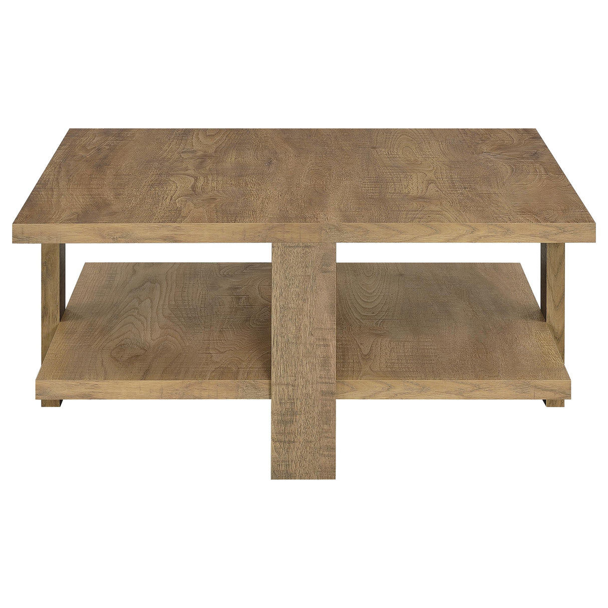 Dawn 2-piece Round Coffee and End Table Set Mango Brown