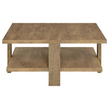 Dawn 2-piece Round Coffee and End Table Set Mango Brown