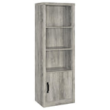 Furniture City Houma - Coaster - Burke 3-shelf Engineered Wood Media Tower Grey Driftwood - 707726