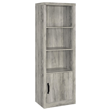 Furniture City Houma - Coaster - Burke 3-shelf Engineered Wood Media Tower Grey Driftwood - 707726