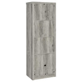 Burke 3-shelf Engineered Wood Media Tower Grey Driftwood
