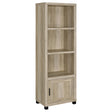 Furniture City Houma - Coaster - Sachin 3-shelf Engineered Wood Media Tower Distressed Pine - 707746