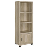 Furniture City Houma - Coaster - Sachin 3-shelf Engineered Wood Media Tower Distressed Pine - 707746