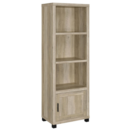 Furniture City Houma - Coaster - Sachin 3-shelf Engineered Wood Media Tower Distressed Pine - 707746