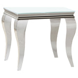 Carone 3-piece Glass Top Coffee and End Table Set White