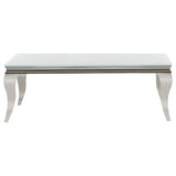 Carone 3-piece Glass Top Coffee and End Table Set White