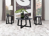 Furniture City Houma - Coaster - Skylark 3-piece SmartTop Coffee and End Table Set Black - 707848-S3